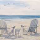 Beach Canvas Wall Art for Bedroom - Seascape Pictures Wall Art for Living Room - Bathroom Wall Art Decor Size 24" x 48"