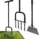 2-in-1 Lawn Aerator & Weeding Tool Set, SnowShovel - Multifunctional Garden Soil Aerator,Weed Remover, and Snow Shovel for SmallLawns, Tight Corners, and Yard Care