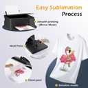 Colemoly Sublimation Paper 8.5x11, 300 Sheets Heat Transfer Paper for Any Inkjet Printer 125g with Thermal Sublimation Ink on Coated, Phone Cases, Light Fabrics, DIY Projects, T-Shirts, Mugs
