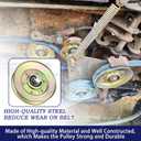 2 Pack 189993 Pulley Replaces 532193195 Pulley, 193195 Pulley, Craftsman 189993, 532189993, Craftsman 175080 Pulley, 532184058, 181775, 532181775 for Husqvarna GTH2548 GTH2248 Decks