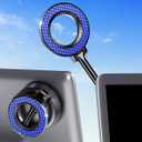 for MagSafe Car Phone Holder for Tesla Model 3/Y, Extended-Reach Arm Magnetic Mount for iPhone 17/16/15/14/13/12, 80+LBS Vacuum Suction Cup Mounts for Tesla Screen & Dashboard (Navy Blue)