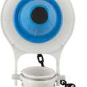 PlumbCraft 2-in. White and Blue Flapper Tank Ball for Brass or Plastic Flush Valve 7542500T, Toilet Flapper Replacement Kit for Toilet Tank Repair, Universal Toilet Flapper and Toilet Flusher Seal