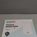 Titanium Cutting Board for Kitchen, Cutting Board Double Sided Food Grade, Pure Titanium/PP, Easy to Clean Large Size 1611 (Silver)