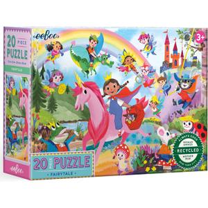 eeBoo 20 Piece Giant Floor Puzzle - Fairies & Tales Children's Puzzle Fantasy Themed, Large Pieces for Small Hands to Develop Motor Skills