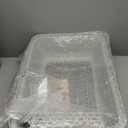 23.6"x15.7"x6" Enclosed Stainless Steel Litter Box with Lid, XL Sifting Litter Box for Pine Pellets with Removable Drawer Pan for Easy Cleaning, High Sides Large Metal Litter Box System for Big Cats