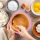 EUBUY Silicone Cheesecake Pan Protector for 9'' Round Springform Pan, Cheesecake Water Bath Protector, Baking Accessories Preventing Water from Entering