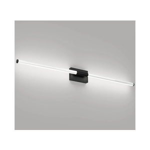 Bathroom Vanity Light Fixtures Modern LED Bathroom Light Fixtures 47.2in 36W, Matte Black Wall Lights Indoor Wall Sconce, Modern Vanity Lighting Wall Light for Bathroom, Bedroom, Hallway, Kitchen