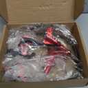 Zoom HB876E Hydraulic Disc Brakes Set 4-Pistons E-Bike Electric Power-OffHydraulic Brake Set for eBike, Mountain Bike, Road Bike (Red)