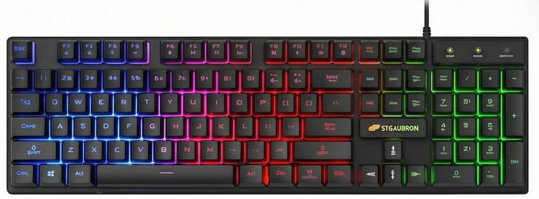 STGAubron Gaming Keyboard with RGB Backlight