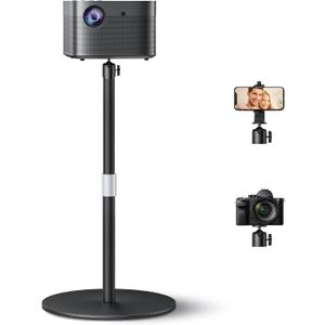 Projector Stand, Desktop Projector Mount with Height Adjustable, 11 lbs of Metal Stable Load Capacity, Portable Tabletop Stand Compatible with XGIMI, TMY, Nebula, HAPPRUN, Yaber and More