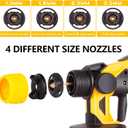 Cordless Paint Sprayer Airless for Dewalt 20V MAX Battery(Tool Only) HVLP Spray Paint with 800W Brushless Motor 4 Copper Nozzle 34oz(1000ml) Capacity 10 Paper Funnels Spray Paint Gun