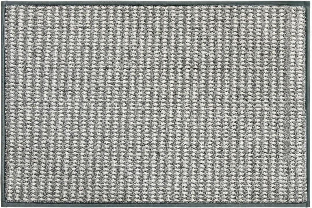 Artoid Mode Camel and Grey Machine Washable Non Slip Doormat,Soft Absorbent and Stain Resistant Kitchen Rugs for Sink Hallway Bathroom and Laundry 24x36 Inch