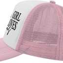 That Sounds Like A Mans Jobs Trucker Hat Running Cap for Girlfriends (Pink)