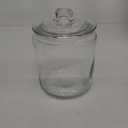 Masthome 1 Gallon Glass Jar with Lid, Large Glass Cookie Jar, Wide Mouth, Dishwasher Safe, Large Clear Jar, Storage Containers with Lids For Flour, Nuts, Cookies, Snacks-Send 15pcs Food Storage Bags