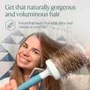 Round Brush for Blow Drying - Extra Large Ceramic Ion Thermal Barrel for Precise Styling and Maximum Volume - Lightweight Hair Brush for Smooth Manageable Hair (Bristle 3.4 in, Barrel 2.5 in)