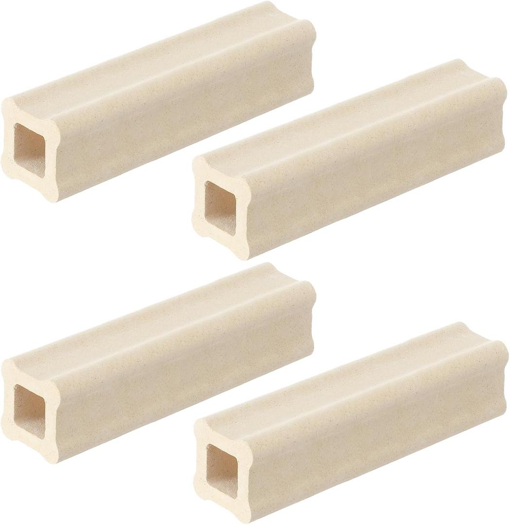 Nuanchu 4 Pack 4 x 1 Inch Kiln Post High Alumina Kiln Posts Square Ceramic Shelf Supports for High Temperature Kilns Sturdy Firing Posts