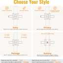 HOSOM Matte Black Door Handles Interior Passage Door Handle for Closet and Hallway Doors Square Non-Locking Door Lever Knob Lock Modern Reversible for Left or Right Handing, 6 Pack