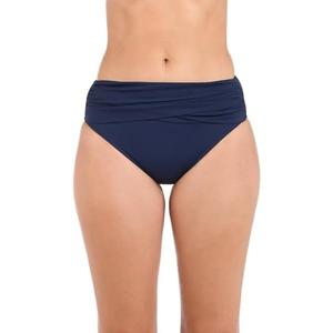 Island Goddess Banded Mid Waist Pant Bikini Swimsuit Bottom 8