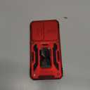 Case for Samsung S23 Phone Case Samsung Galaxy S23 Case with Camera Lens Cover, with Ring Holder Kickstand, fit Magnetic Car Mount, for Samsung Galaxy S23 (Red)