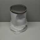 Mini Trash Can with Lid, Desktop Small Trash Can Recycling Bin Cute Metal Garbage Can for Tabletop Countertop Use,Stainless Steel 0.4Gal/1.5L Waste Bin for Office Parlor Car Bedroom,Swing Lid Open (White)