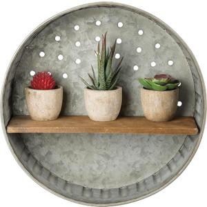 Primitives by Kathy 38024 Distressed Wall Shelf, Metal and Wood