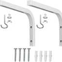 Multipurpose Projector Screen Ceiling Holders Wall L Brackets with Adjustable Width for Home and Commercial Use
