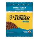 Honey Stinger Organic Gluten Free Cookies & Cream Waffle, Energy Stroopwafel for Exercise, Endurance and Performance, Sports Nutrition for Home & Gym, Pre & During Workout, 16.96 Ounces (Pack of 16) (EXP 07/20/26)