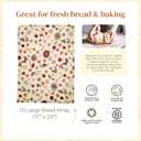 Bee's Wrap Beeswax Wraps for Bread - Beeswax Bread Wrap for Sourdough & Bread Storage - Plastic Free Made in USA Reusable Natural Food Wrap - Meadow Magic