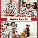 PATPAT Christmas Family Matching Pajama Sets Includes Christmas Socks - Perfect for Family Photos & Holiday Celebrations (White, XXL)