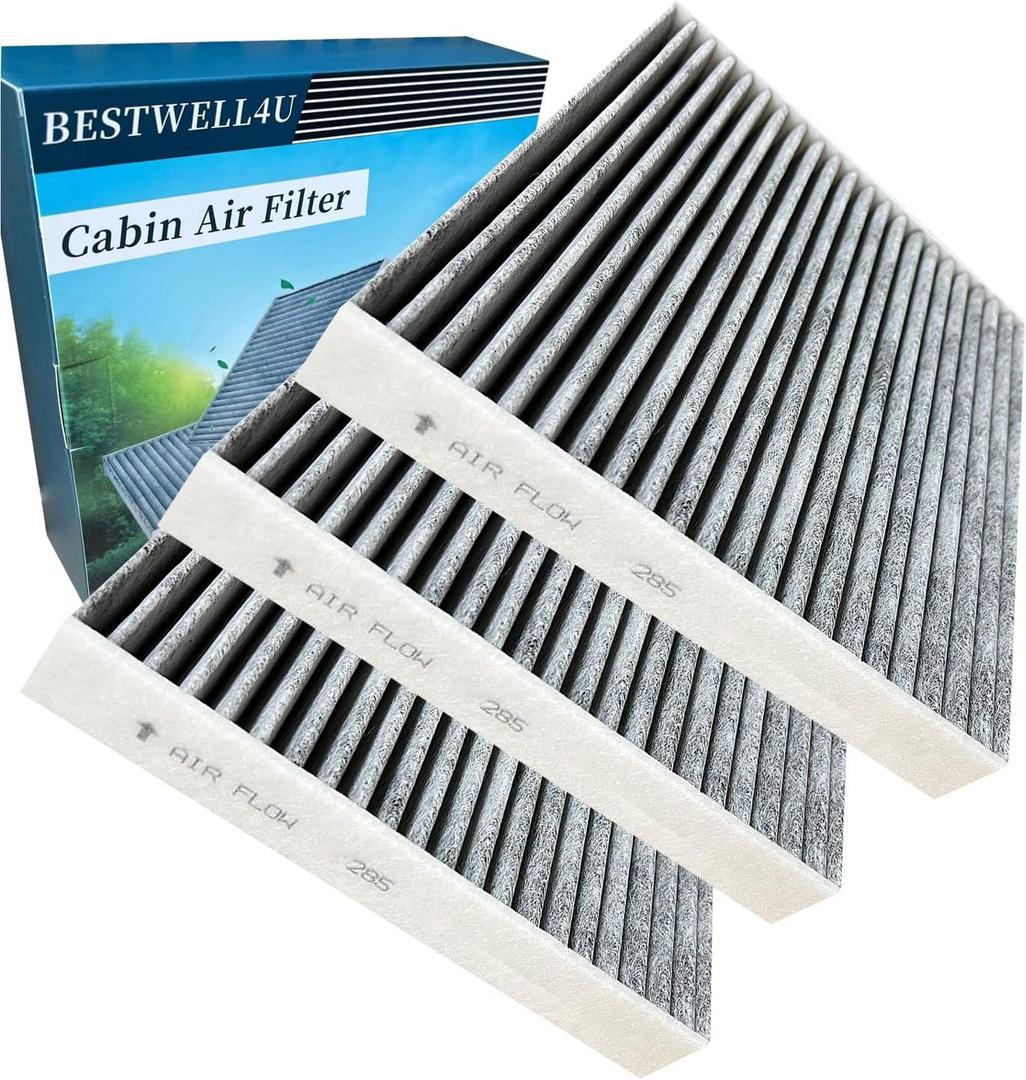 3 Pack BW285 Cabin Air Filter for Camry,Corolla,Corolla,Highlander,Prius,RAV4,Tundra,4Runner,Avalon,Replacement for CF10285,CP285