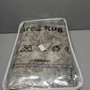 LAISE 8x10 Ft Area Rug Brown Boho Indoor Rug, Low Pile, Machine Washable, Non-Slip, for Living Room, Bedroom, Dining Room