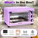 25QT Polymer Clay Oven with Adjustable Time & Temperature,Large Capacity Electric Oven for bake Clay,Polymer Clay Tools,Includes Tray,Wire Rack,Thermometer,Heat-resistant Silicone Mat and Gloves, 25 quarts