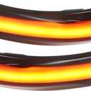 X AUTOHAUX 1 Pair Side Wing Mirror Turn Signal Light 1538489 for Ford Focus MK2 LCI/Facelift 2008-2012 for Ford Focus MK3 2011-2017