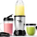 Magic Bullet Blender, Small, Silver, 11 Piece Set