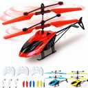 Remote Control Helicopter,Gesture Sensing Indoor Flying Helicopter Toys,RC Helicopter Airplane for Teenage with 10Mins Flight,3 Pack RC Helicopter for Kids with Light,Birthday Gifts for Boys and Girls (Red,yellow,blue)