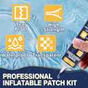6 x Vinyl Repair Kit Transparent, Air Mattress Patch Kit Heavy Duty, Pool Liner Patch Waterproof, for TPU, EVA, ABS, PVC, Inflatables, Swimming Pool, etc (15ml 2pack)