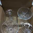 Martini Glasses Set of 4, 6oz Crystal Cocktail Glasses, Lead-free Stemmed Martini Glass for Cosmopolitan, Gimlet, Home Bar, Party
