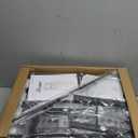 Furnulem Tall Night Stand, LED Nightstand with Charging Station and USB Ports, 4 Fabric Drawers and 4 Tier Storage Shelf, Bedside Table for Bedroom, Home, Dorm, Office (Rustic Brown)