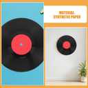 Cabilock Vintage Fake Vinyl Record 11.73 Inch Retro Wall Decor for Home Bar Cafe Music Party Supplies Artistic Vinyl Record Wall Sign