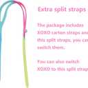 Girls Swimming Goggles Ages 4-12 - No Leak, Anti-Fog, UV Protection, Easy to Adjust, Non Slip - with Travel Case (02: Clear Lens W/ Rainbow)