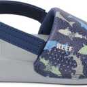 REEF unisex-child Little One Slide (3 Toddler, Navy Shark)