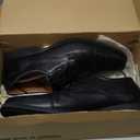 Clarks Men's Whiddon Cap Oxford Shoes (11.5 Wide, Black Leather)