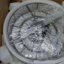 Piepooye 8 Lights Modern Large Crystal Chandelier Black Round Semi Flush Mount Ceiling Light Fixture Farmhouse Chandelier for Dinning Room Living Room Bedroom Hallway Entryway Kitchen, 21.65 inches