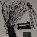 TAILERRI Solar Christmas Pathway Lights for Outside, 4 Pack Artificial Tree Snowflake Stake Lights, Waterproof Christmas Decorations for Yard Garden Patio Party Winter Decor (Multi-Colored)