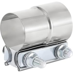 2.25 Inch Exhaust Clamp, 2 1/4 inch Lap Joint Exhaust Band Clamp Sleeve Coupler Stainless Steel (1Pc)