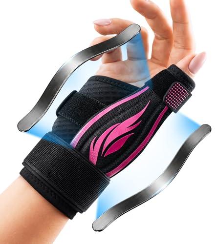 FITSOON Thumb Support Brace | Upgraded Thumb Spica Splint Stabilizer Pain Relief Night Support for De Quervain’ s Tenosynovitis Trigger Finger Arthritis Sprains | Breathable Fabric