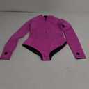 KMT Wetsuit for Women, Womens Long Sleeve Shorty Wet Suits 2mm Front Zipper Springsuit Surfing Surf-wear Diving Swimming Scuba One Piece (6, Fuchsia)