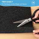 Warmstar 2x6 FT Non Slip Rug Pad,100% Waterproof Felt Rug Pad for Hardwood Floors,1/8 Thick Soft Carpet Pad with Natural Rubber Backing, Secure Grip & Floor Protection