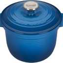 Le Creuset Enameled Cast Iron Rice Pot with Lid & Stoneware Insert, 2.25 qt., Marseille