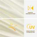 MIULEE Ivory Thermal Insulated Curtains 63 Inch Long 2 Panels Set for Summer Heat Blocking Non See Through Privacy Thick Semi Sheer Light Filtering Back Tab Window Drapes for Bedroom Living Room